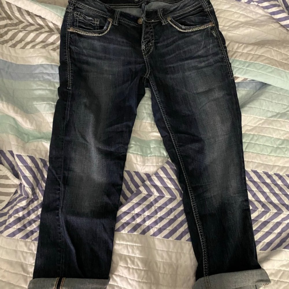 Silver Jeans Co Aiko Cropped Jeans